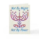 Not By Might Chanukah Cards