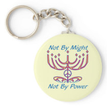 Not By Might Keychain keychains