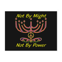Not By Might Postcards