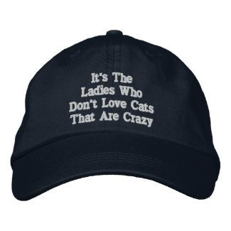 (Not Crazy) Cat Lady Embroidered Baseball Cap