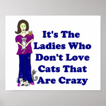 (Not Crazy) Cat Lady Print