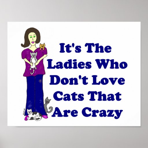(Not Crazy) Cat Lady Print