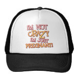 Not Crazy Just Pregnant hats