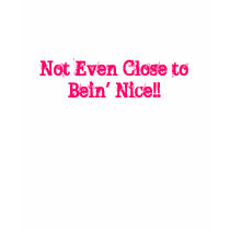 Not Even Close to Bein' Nice!!-Humor/Insult Tee t-shirts