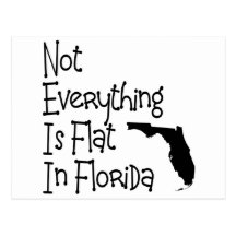 Not Everything In Florida Is Flat Postcard