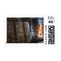 "Not Exactly Front Row Center" New York Watercolor Stamp