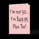 Not Fifty 50th Birthday Party Invitations cards