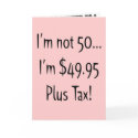 Not Fifty 50th Birthday Party Invitations cards