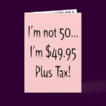 Not Fifty 50th Birthday Party Invitations