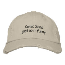 Not funny embroidered hats