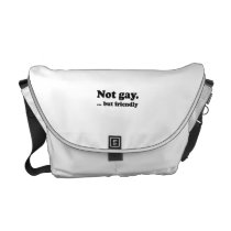 Not gay, but friendly .png messenger bags