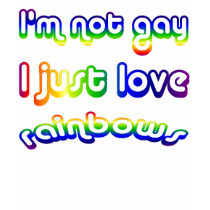 Not Gay but I Love Rainbows Shirt by angela65 Not Gay but I Love Rainbows Shirt