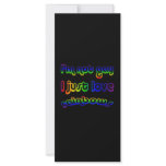 Not Gay But Love Rainbows rack cards