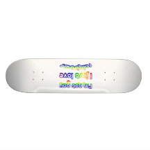 Not Gay But Love Rainbows Skateboards