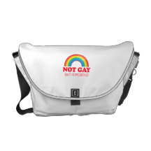 NOT GAY, but supportive Commuter Bag