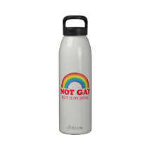 NOT GAY, but supportive Drinking Bottles
