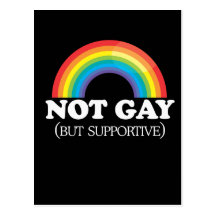 NOT GAY POST CARD