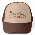Not Getting Anything from Santa hats by worldsfair Not Getting Anything from Santa hats