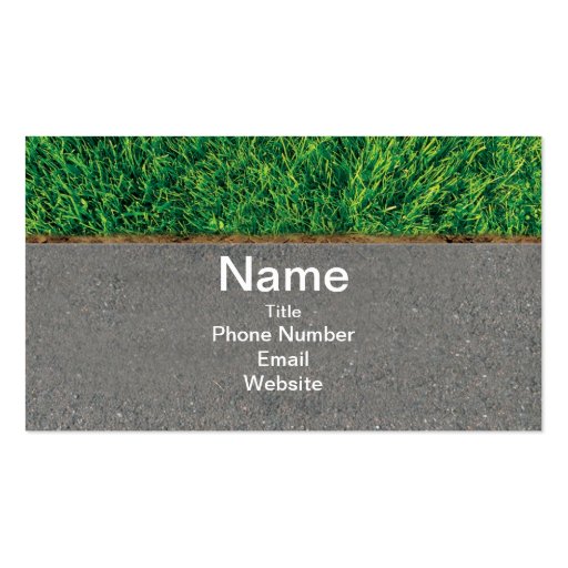 NOT HAPPY WITH YOU LAWN - BUSINESS CARD (back side)