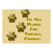 Not Headed for Trouble Mouse Pad Business Card