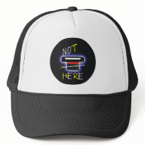Not Here hats by naranjay Not Here hats