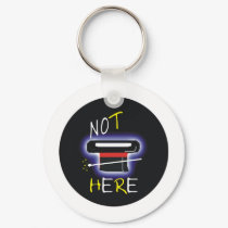 Not Here keychains by naranjay Not Here keychains
