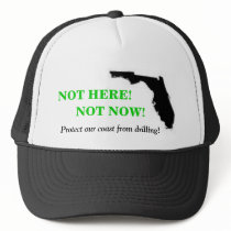 Not Here Not Now Hat by FLAgainstBigOil Not Here Not Now Hat