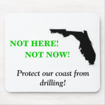 Not Here Not Now Mousepad by FLAgainstBigOil Not Here Not Now Mousepad