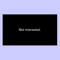 Not interested.... business cards