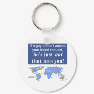 Not Into You keychain