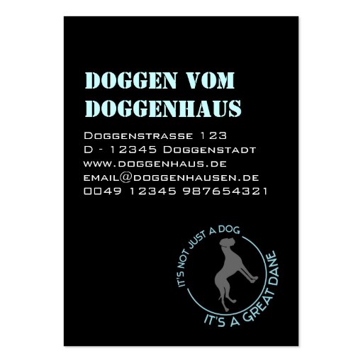 Not Just A Dog Business Cards (back side)