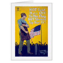 Not just hats off to the flag card
