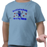 not just my daddy hearts police t-shirts