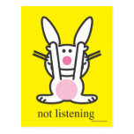 Not Listening postcards