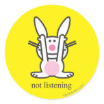 Not Listening stickers