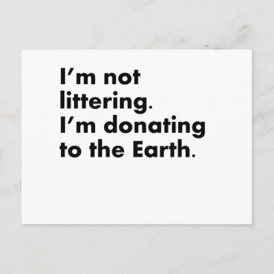 not littering