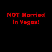 NOT Married in Vegas! Ladies Spaghetti Top t-shirts
