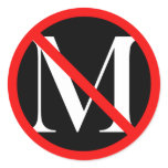 Not McCaul Round Stickers