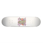 Not meddle pink dragon head skateboard deck