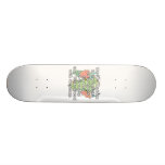 Not meddle white dragon head skate board deck