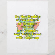 Not meddle yellow dragon head flyer design