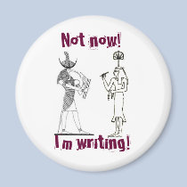 Not now! I'm writing! magnets