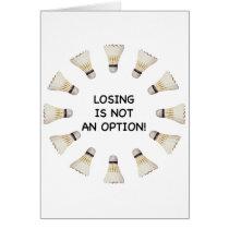 Not Option Badminton Card