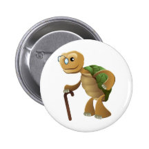 Not over the hill! pinback button