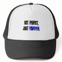 Not Perfect Just Forgiven Men's hats