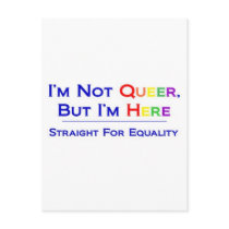 Not Queer But Here postcards by EvilSlutopia Not Queer But Here postcards