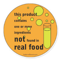 Not Real Food Sticker