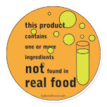 Not Real Food Sticker