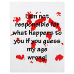 Not Responsible flyers