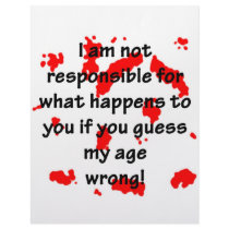 Not Responsible Customized Letterhead